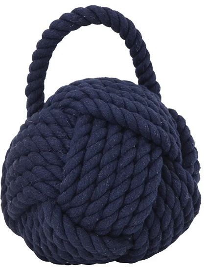 Knot Cotton Door Stop Nautical