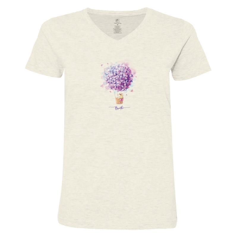 Breathe - Ladies T-Shirt V-Neck - Rocky & Maggie's Pet Boutique and Salon
