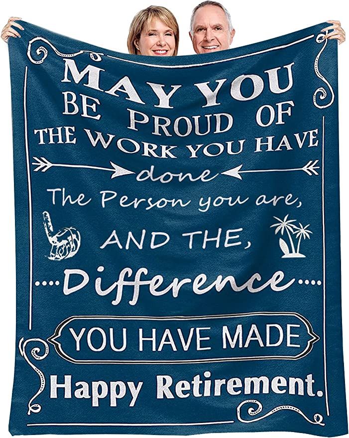 Retirement Gift Blanket 60"X 50