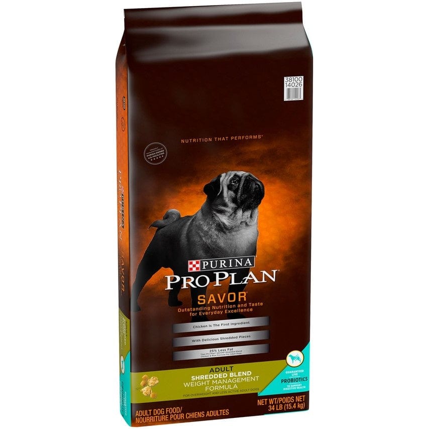 Purina Pro Plan Adult Shredded Blend Weight Management Formula Dry Dog Food