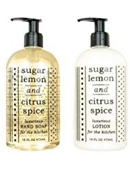 Greenwich Bay Trading Company Kitchen Collection: Sugar Lemon and Citrus Spice (Hand Soap & Lotion)