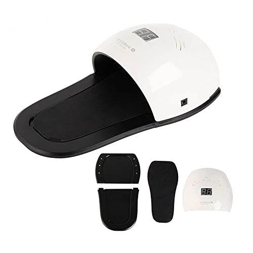 RUIWAN 2in1 Nail Dryer Machine UV/LED 48W Nail Lamp New Version for Curing Toe Nails and Finger Nails,Professional Quickly LED Nail Curing, (RB4)