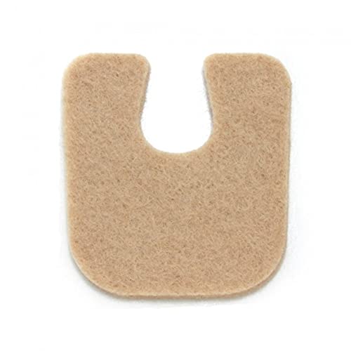 Felt U Shaped Callus Pad Foot Cushions, 1/8", 100 Pack by Atlas Biomechanics