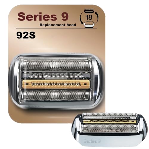 92S Electric Replacement Shaver Head for Braun Series 9 Shaving Razor Head, Compatible with All S9 9290cc, 9291cc, 9370cc, 9293s, 9260s, 9295cc, 9385cc, 9390cc, 9330s,9376cc