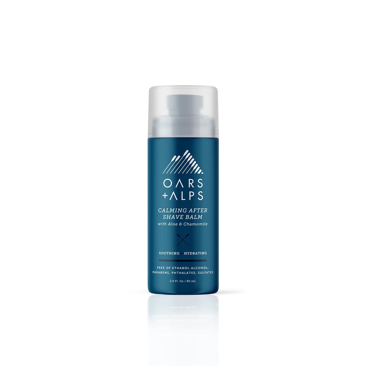 Oars + Alps Calming After Shave Balm and Lotion for Men, Dermatologist Tested and Infused with Aloe and Chamomile, Travel Size, 2.9 Fl Oz