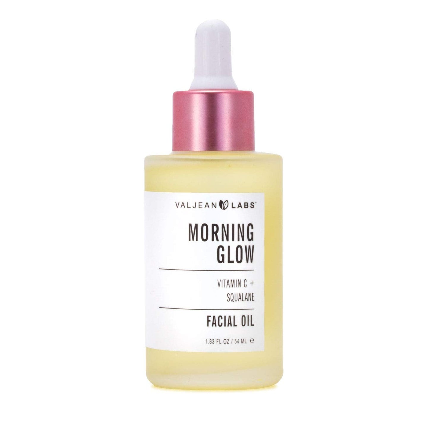 Valjean Labs Morning Glow Facial Oil, Vitamin C & Squalane, All Skin Types, Hydrating & Brightening, 1.83 Fl Oz