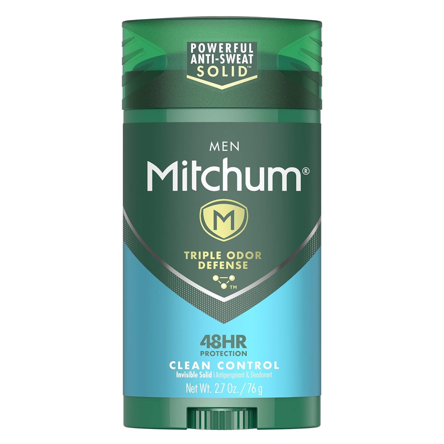 Mitchum Men Triple Odor Defense Anti-Perspirant & Deodorant Ð Clean Control Ð 2.7 Oz. Ð 3ct (Pack of 3)