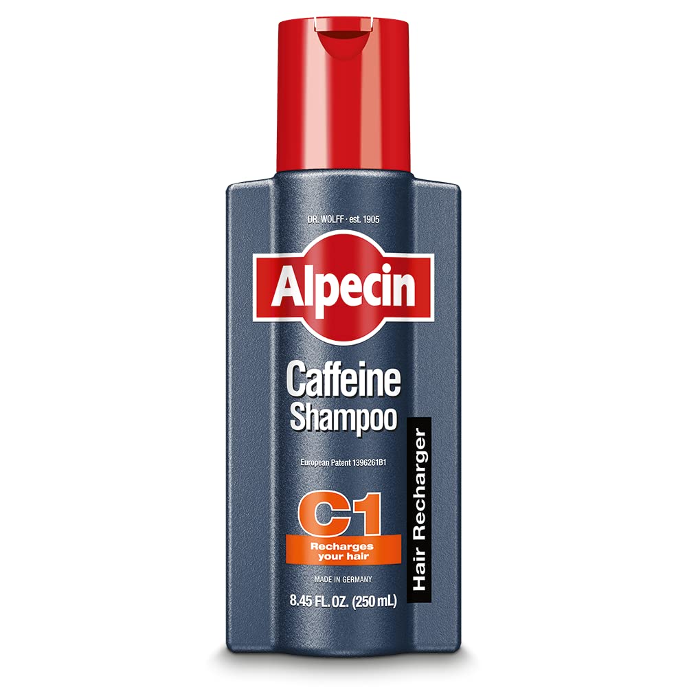 Alpecin C1 Caffeine Shampoo, 8.45 fl oz, Cleanses the Scalp to Promote Natural Hair Growth, Leaves Hair Feeling Thicker and Stronger