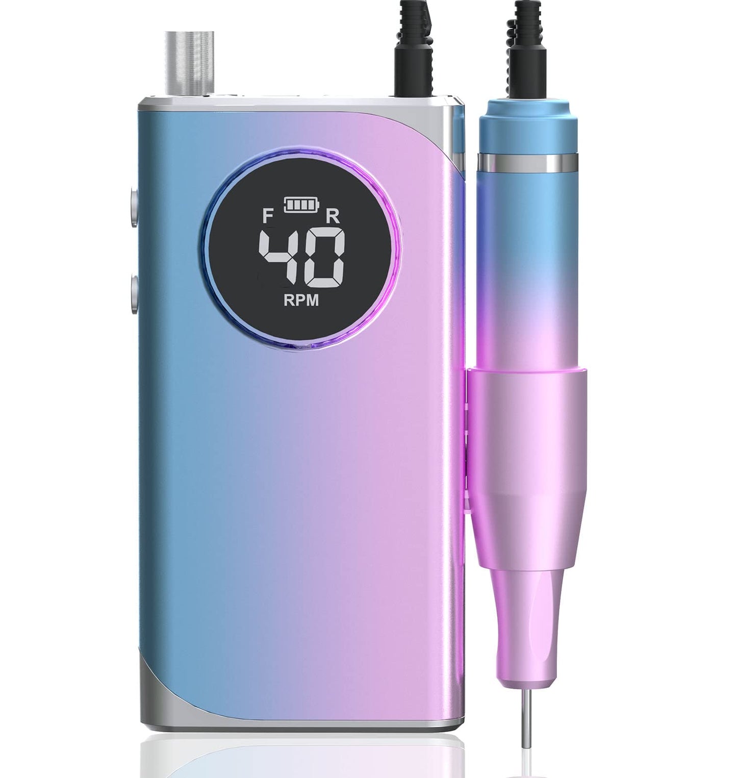 40,000 RPM Electric Nail Drill,Professional Nail Drills for Acrylic Nails,Lumcrissy Colorful Rechargeable Nail File Machine,Acrylic Nail Dremel,Efile for Gel Nails (Colorful)