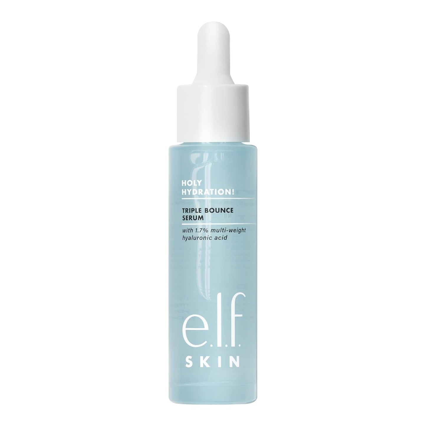 e.l.f. SKIN Holy Hydration! Triple Bounce Serum, 1.7% Hyaluronic Acid Serum For Plump, Bouncy Skin, Great For Hydrating Dry Skin, Vegan & Cruelty-Free