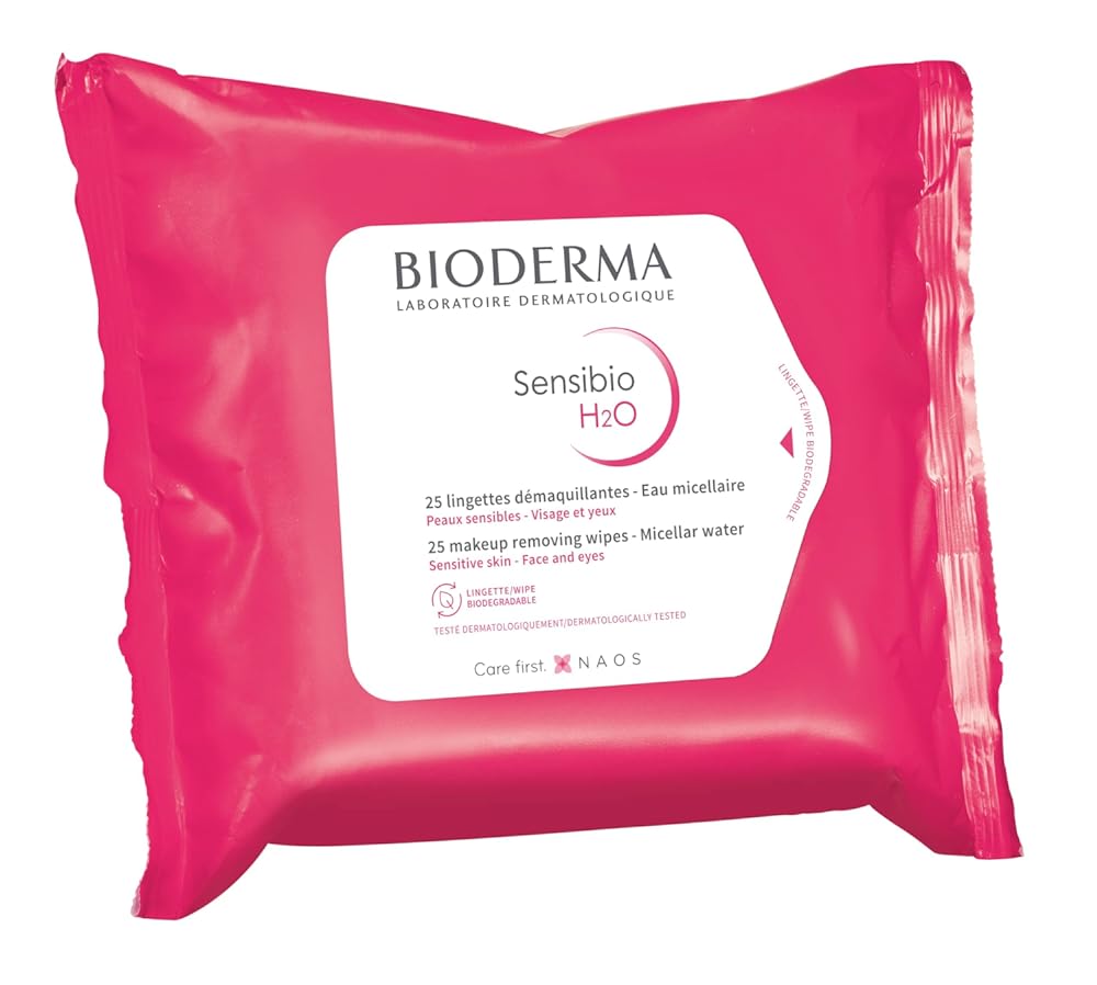 Bioderma - Makeup Remover - Sensibio H2O - Cleansing and Make-Up Removing - Skin Soothing - Makeup Wipes for Sensitive Skin