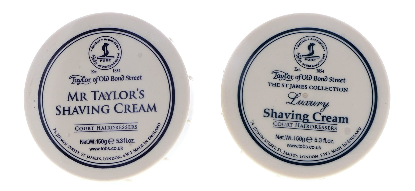 Taylor of Old Bond Street Shave Cream - 2 Pack Mr Taylor and St James 5.3 0z