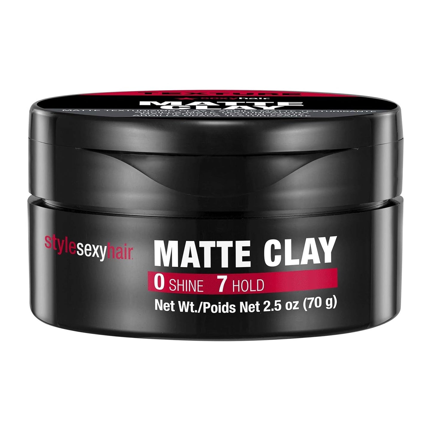 SexyHair Style Matte Clay Matte Texturizing Clay | Separates, Defines and Molds | Helps Tame Unruly Ends | Washes Out Easily