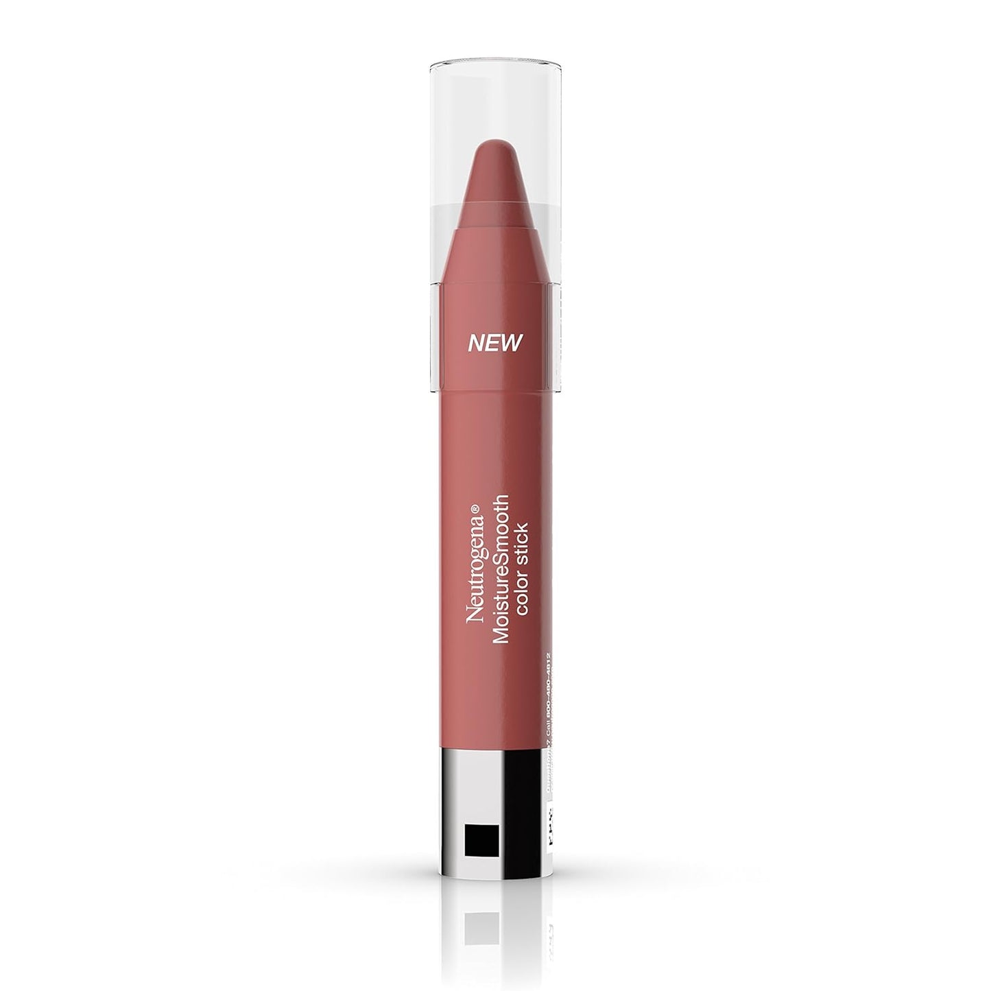 Neutrogena MoistureSmooth Color Stick Lipstick, Fresh Papaya, 0.11 oz
