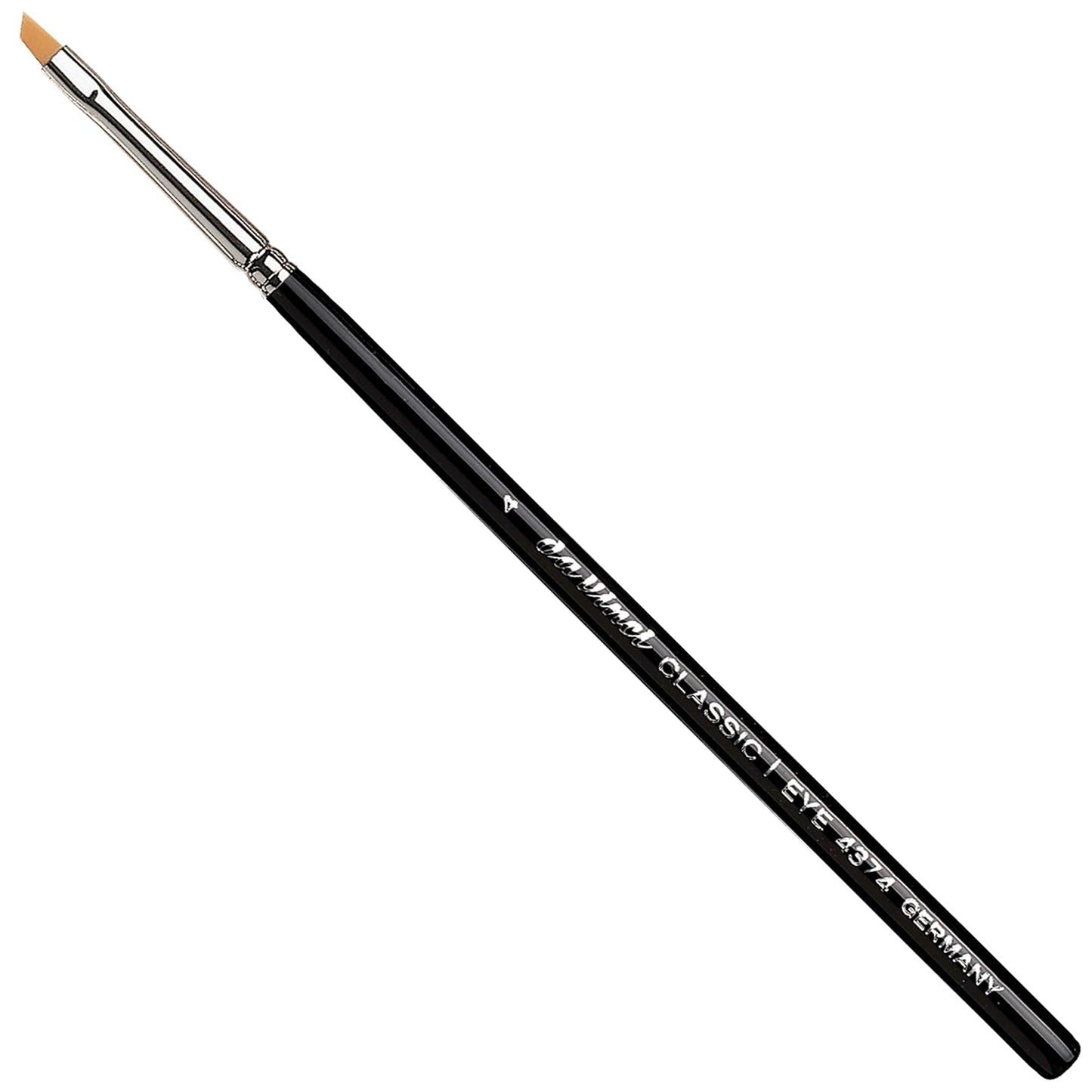 da Vinci Brushes Cosmetic Eyeliner Series 4374 Size 4 ¥ Angled Eyeliner Brush for Eyebrow, Eye Shadow and Eyeliner Techniques ¥ Synthetic ¥ Cruelty Free ¥ Vegan (43744)