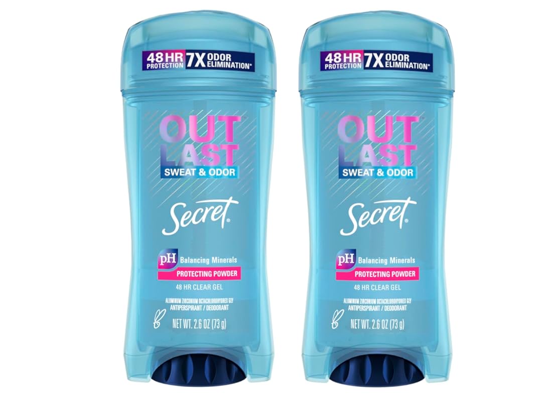 Secret Anti-Perspirant Clear Gel, Fights, 2.6 Ounce (Pack of 2)
