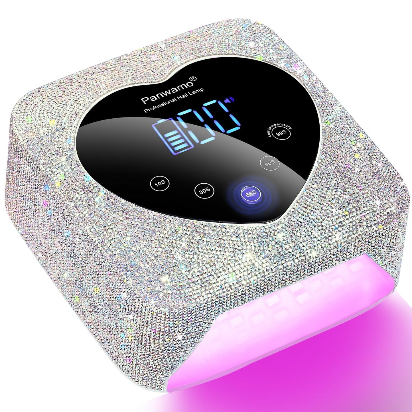 Rechargeable UV LED Nail Lamp,72W Cordless UV Light for Nails with Removable Bottom,Professional Curing Lamp for Gel Nails with 30 Beads,5 Timer Setting Nail Light and LED Touch Screen Gel Nail Dryer