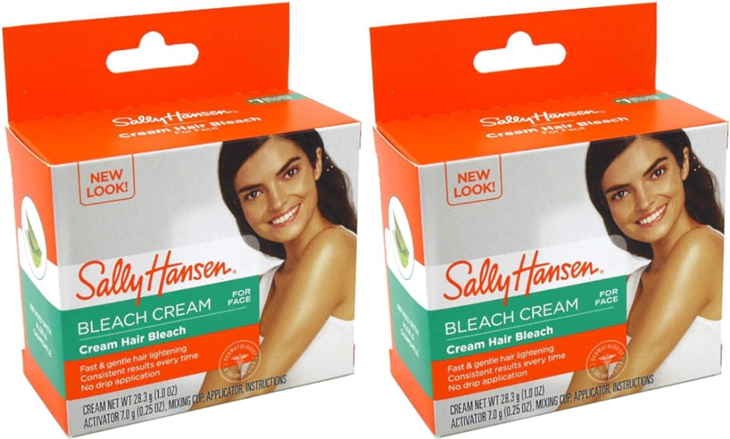 Sally Hansen Creme Hair Bleach for Face (2 Pack)