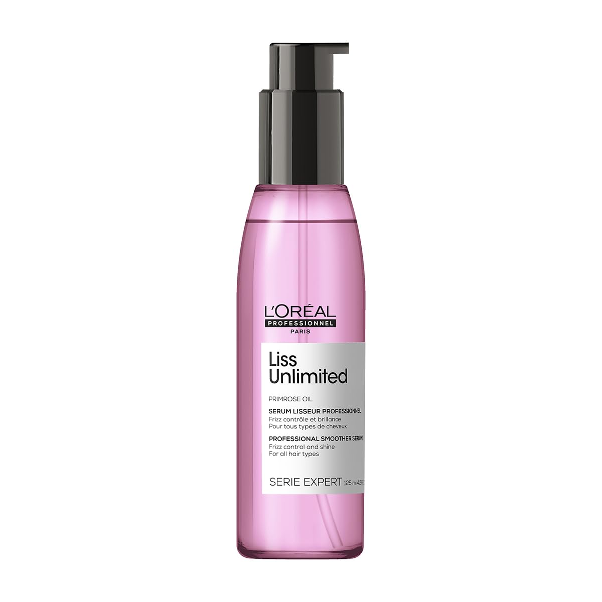 L'Oreal Professionnel Liss Unlimited Blow-Dry Serum | For Frizz-Prone Hair | Provides Long-Lasting Frizz and Humidity Protection| With Prokeratin | 4.2 Fl. Oz.
