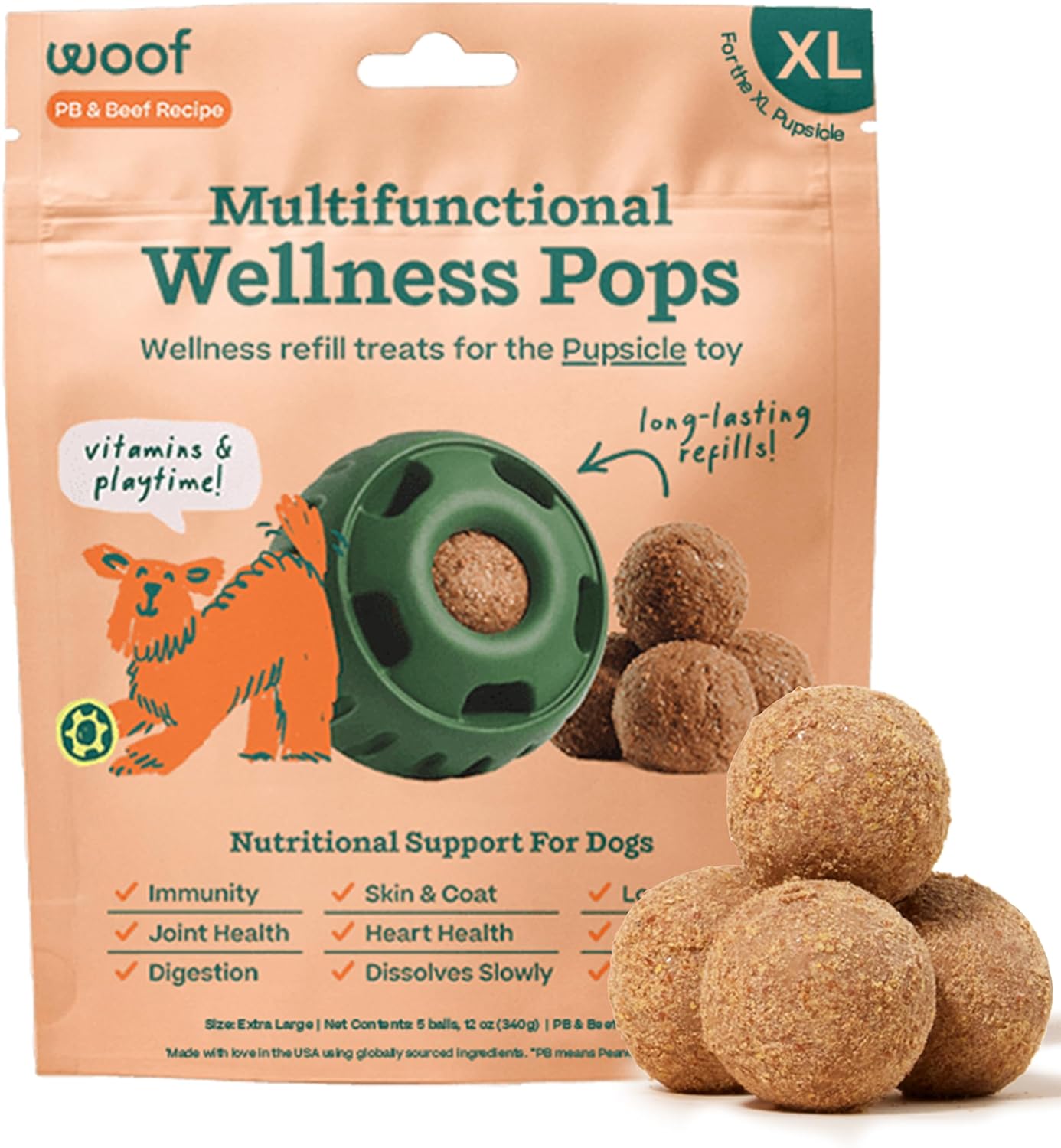 WOOF 5-in-1 Multifunctional Wellness Pops