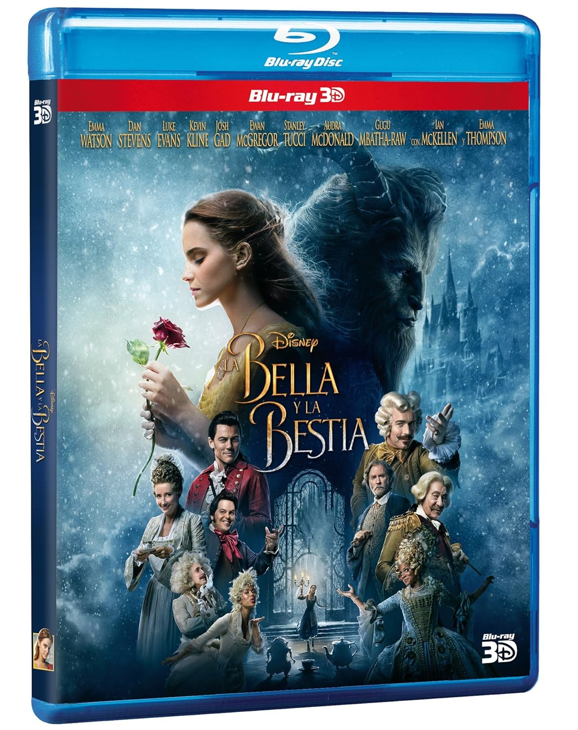 La Bella y La Bestia (Beauty and The Beast) BLU-RAY 3D - Starring Emma Watson (Audio & Subtitles: English and Spanish) IMPORT