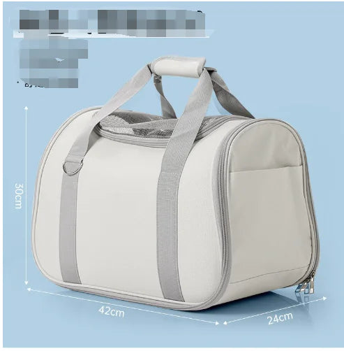 Canvas Pet Carrier Bag Gray
