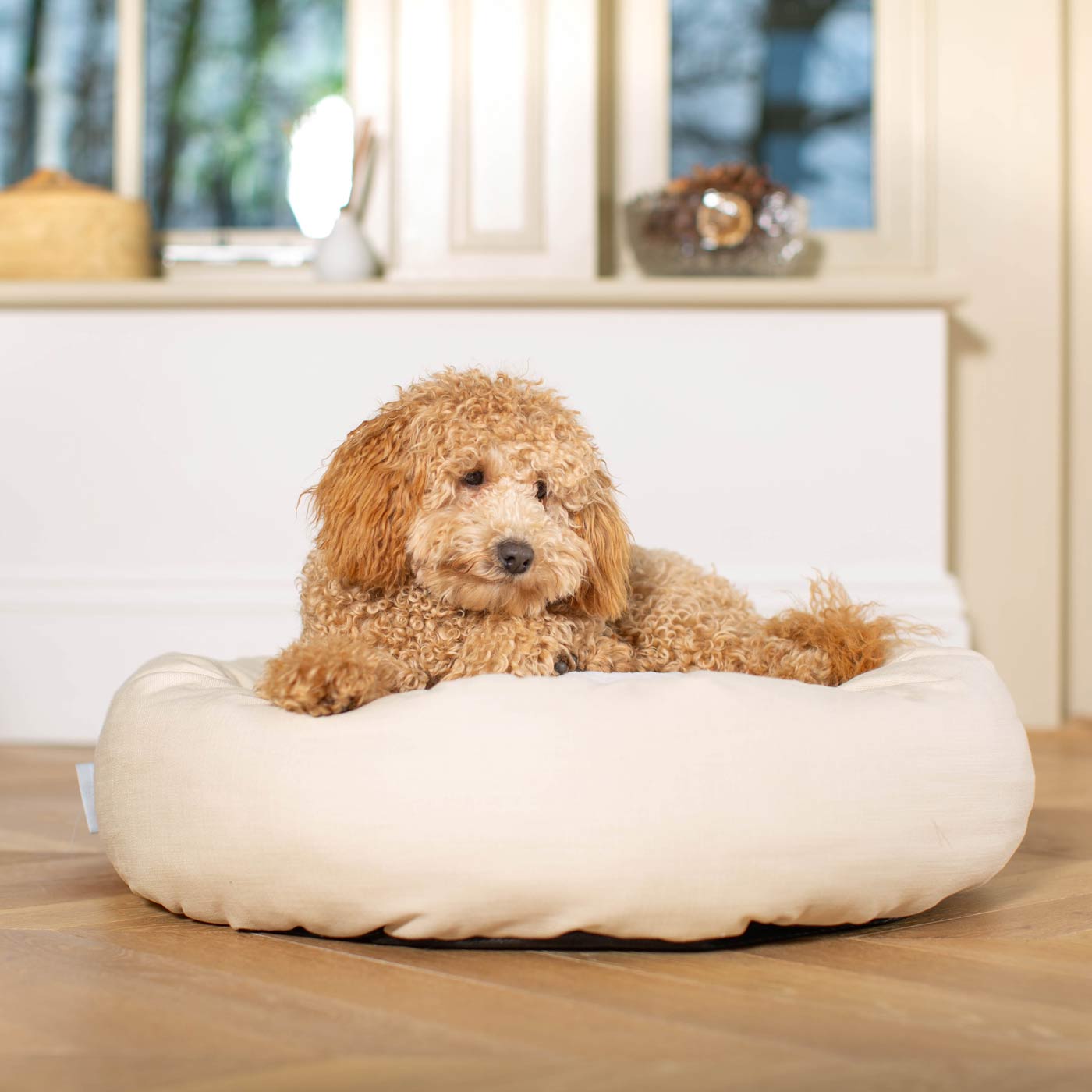 Donut Bed in Savanna Bone by Lords & Labradors
