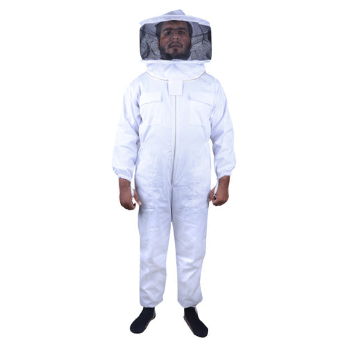 Beekeeping Bee Full Suit Standard Cotton With Round Head Veil XL
