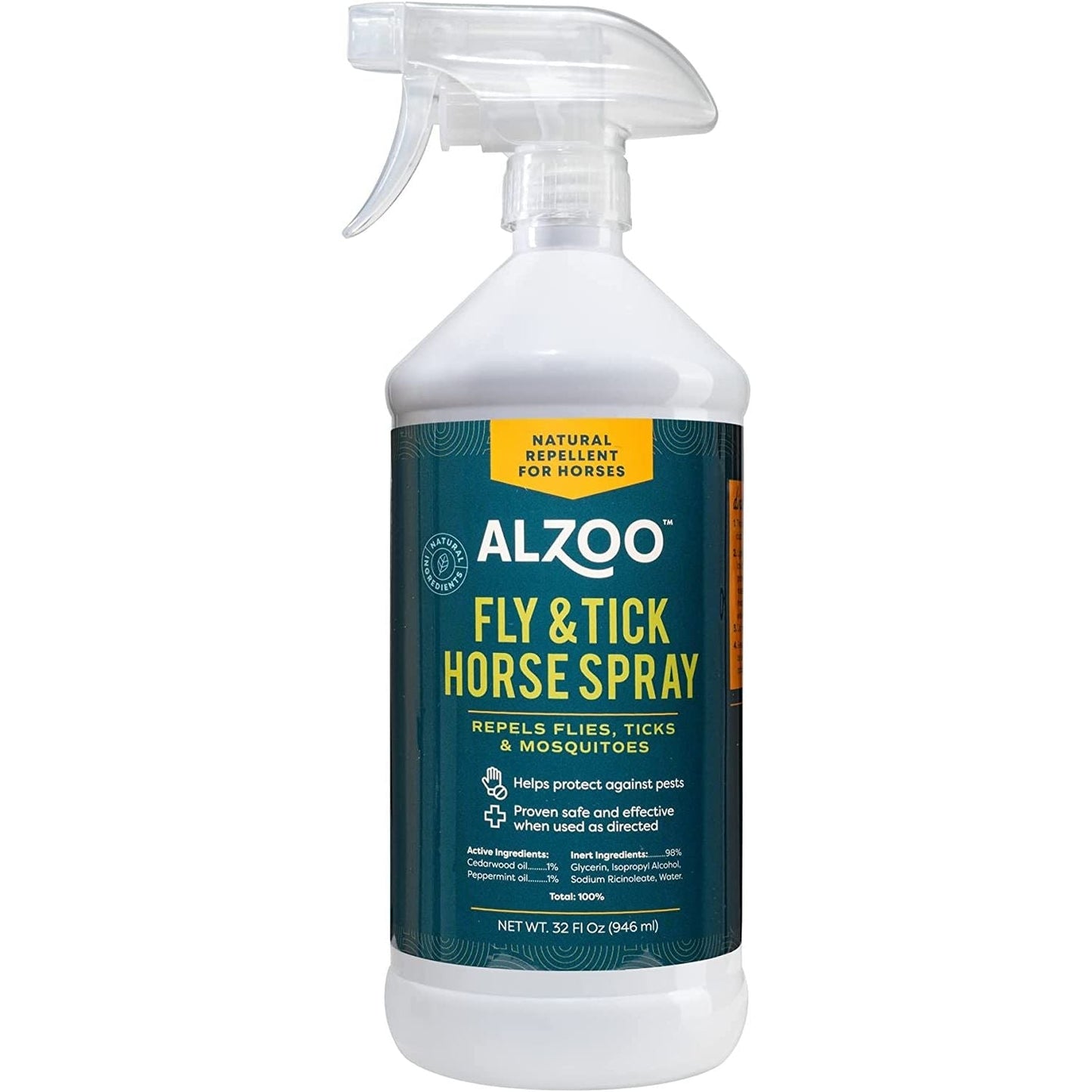 ALZOO Natural Fly & Tick Horse Spray 32oz