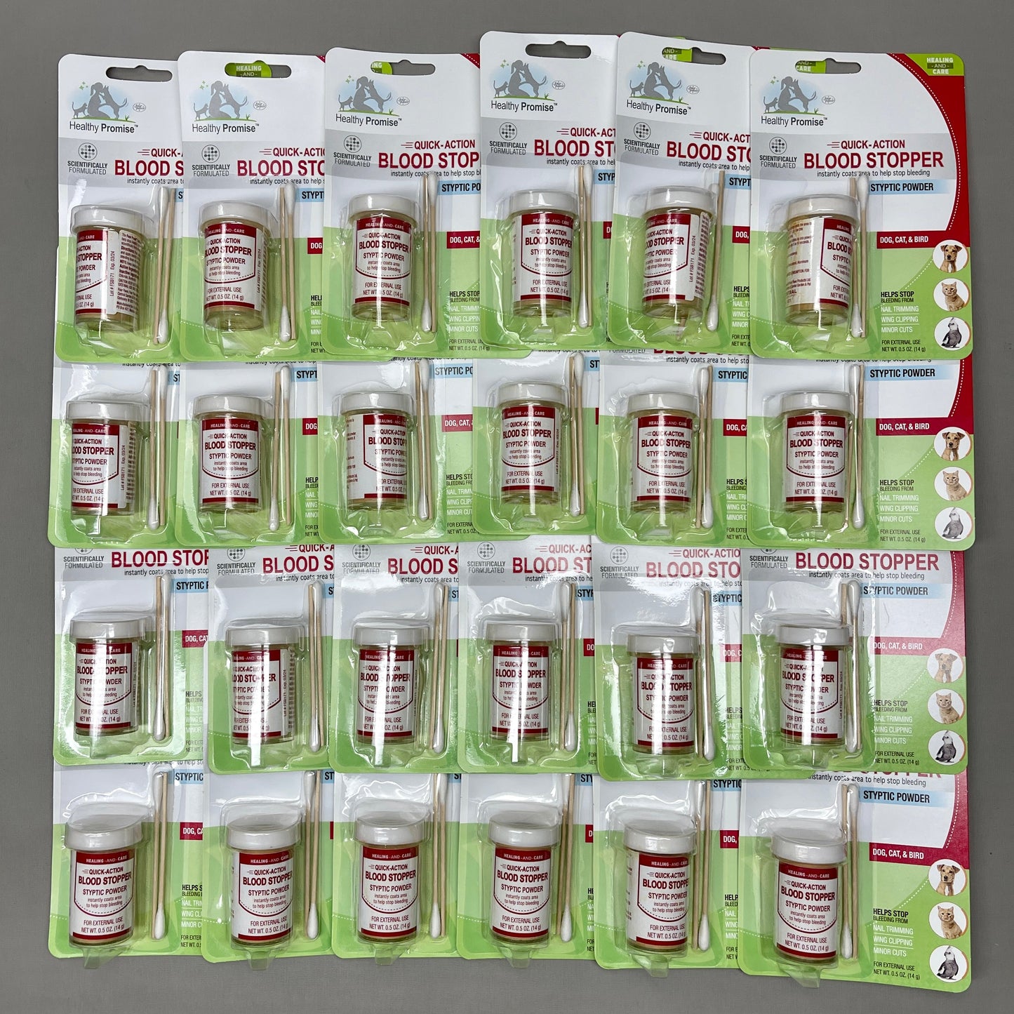 FOUR PAWS Case of 24 Quick Action Blood Stopper Styptic Powder Bottles 0.5oz (New)