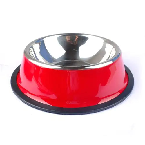 Stainless Steel Bowls Red M