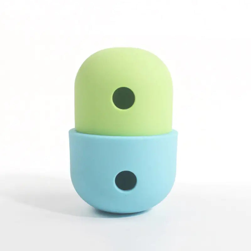 Pet Food Toy Green and Blue