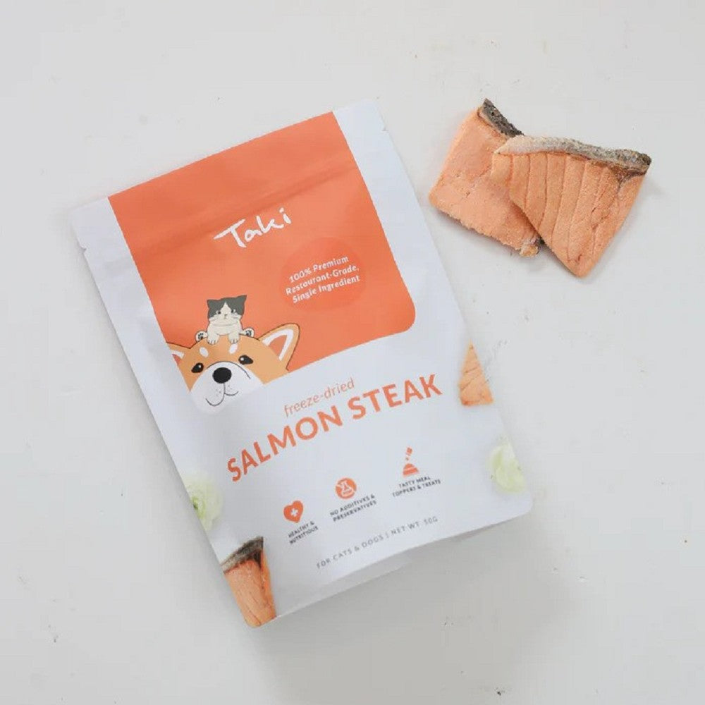 Freeze Dried Salmon Steak Dog Treats