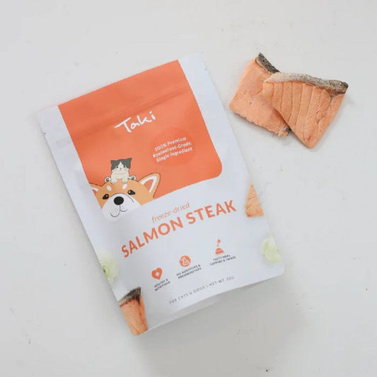 Freeze Dried Salmon Steak Dog Treats
