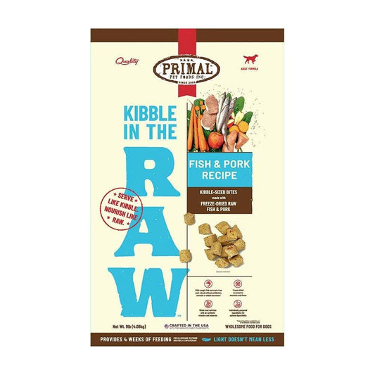 Kibble In The Raw - Freeze Dried Fish and Pork Dog Food