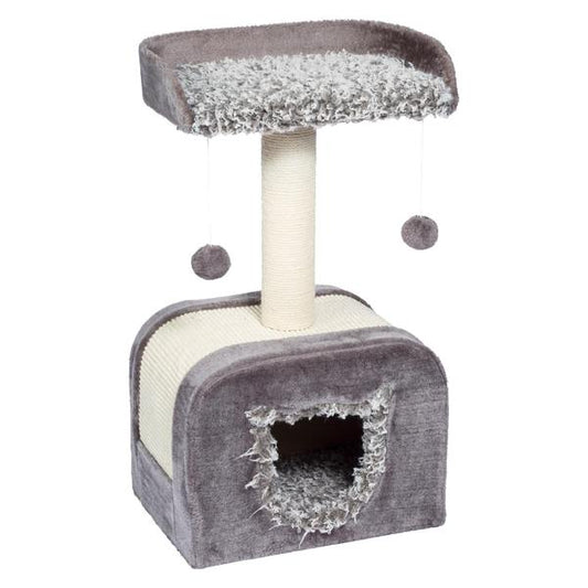 PH - Kitty Power Paws Shag Hideaway Cat Tree