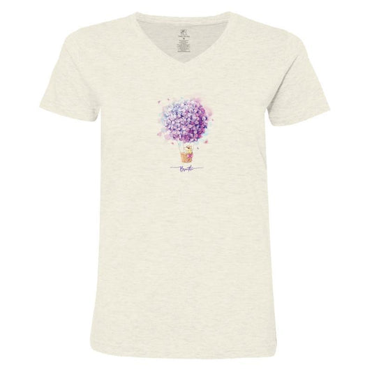Breathe - Ladies T-Shirt V-Neck - Rocky & Maggie's Pet Boutique and Salon