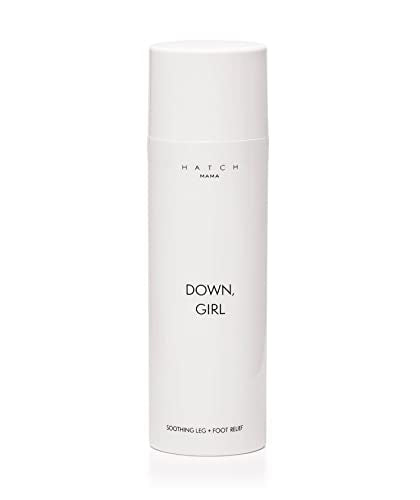 HATCH Down, Girl Cooling and Hydrating Leg + Foot Cream, Ginger & Mint Gel-Based Soothing Cream for Swollen Limbs, 5 Oz.