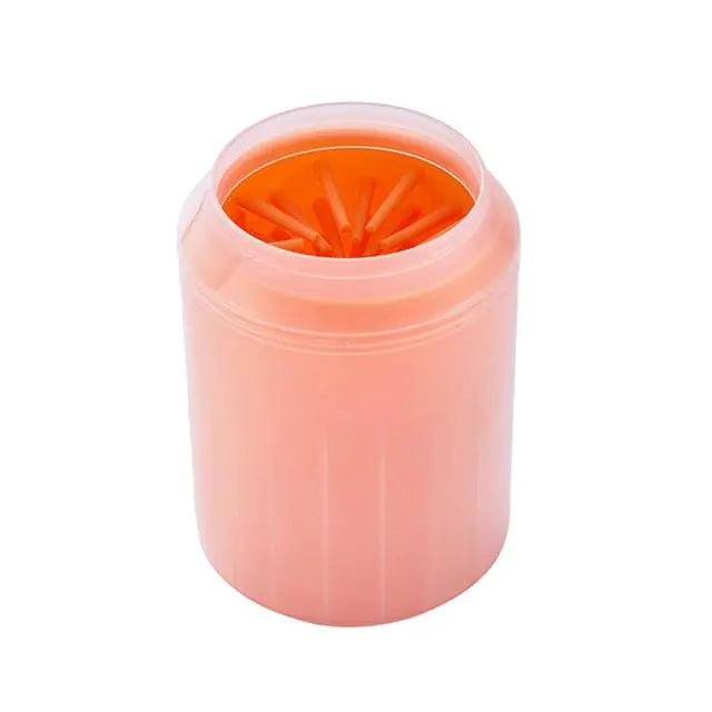Pet Paw Washing Silicone Cup Orange S