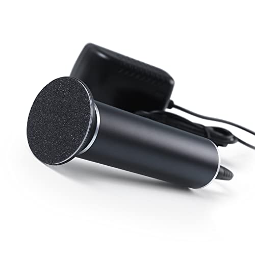 Electric Callus Remover (Adjustable Speed) with 60pcs Replacement Sandpaper Disk, Professional Electronic Foot File Pedicure Foot Sander for Dead Skin Removal, FCR-01 Black