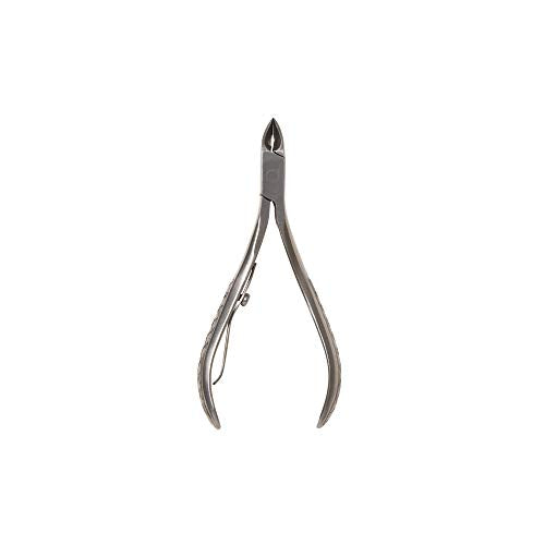 Revlon Cuticle Trimmer, Half Jaw Cuticle Remover Tool, Nail Care, High Precision Blade, Easy Grip, Stainless Steel (Pack of 1)