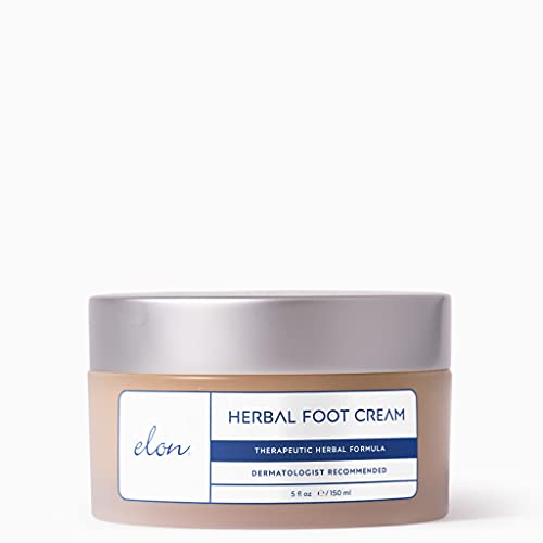 Elon Herbal Foot Cream (5 oz.) – Hydrating Foot Healing Cream w/Vitamin E & Green Tea Extract – Stimulates Skin Renewal & Instant Relief – Best Foot Cream For Dry Cracked Feet