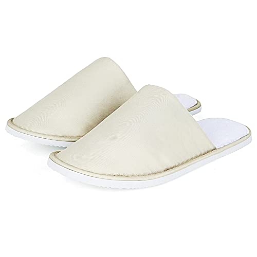 6 Pairs, Spa Hotel Slippers, Coral Fleece Hotel Slippers, Non Slip Washable Reusable Home Slippers, Fit for Guests Bathroom Bedroom Travel Home Indoor