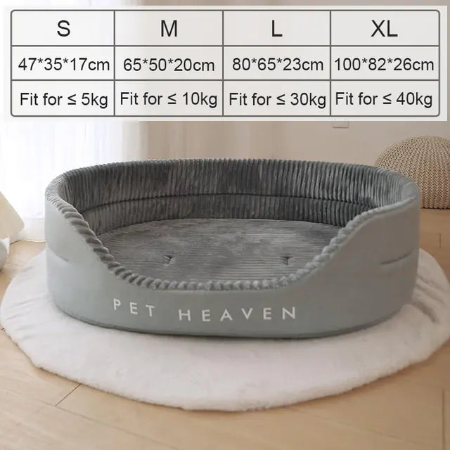 Soft Padded Dog Bed Grey Bed S