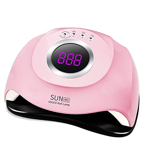 jingewell UV Nail Dryer Lamp 180W Automatic Sensor 45 UV Light 4 Timer 10 30 60 99S Professional Manicure Pedicure for UV Gel, UV Builder, Gel Nail Polish Home Manicure Store