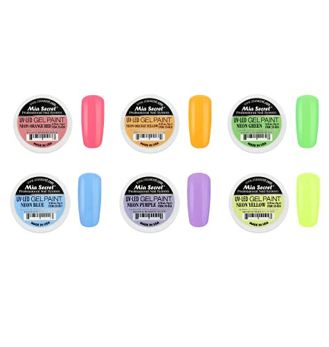 Mia Secret UV-LED Gel Paint - NEON 6pc set
