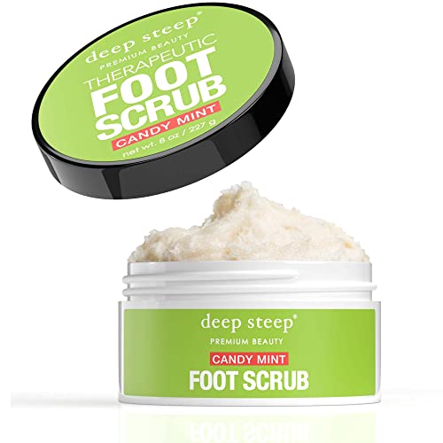 Deep Steep Natural Candy Mint Therapeutic Foot Scrub - 8 Ounce