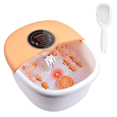 Hangsun Foot Spa Bath Massager with Heat Bubbles Massage and Jets FM660 Electric Feet Salon Tub with Rollers, Medicine Box, Infrared for Relieve Foot Pressure