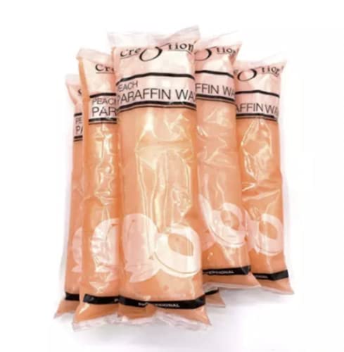 Paraffin Wax Refills by Creation: Bulk 6 lbs of Peach Paraffin Wax Block, Use in Paraffin Wax Machine for hand and feet, Paraffin Wax Bath, Relieve Arthritis Pain Stiff Muscles Deeply Hydrates Skin