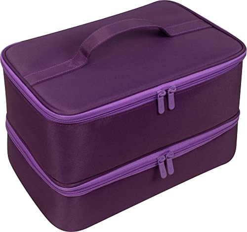 ButterFox Large Nail Polish Organizer Storage Case Holder, Fits Nail Lamp Dryer and 40-50 Nail Polish Bottles, Gel Nail Polish Kits Supplies Bag